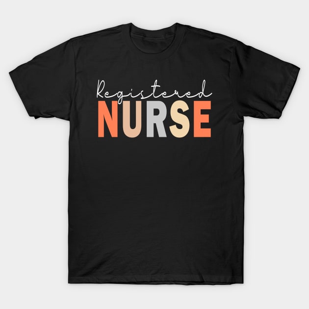 RN Registered Nurse T-Shirt by AngelGurro